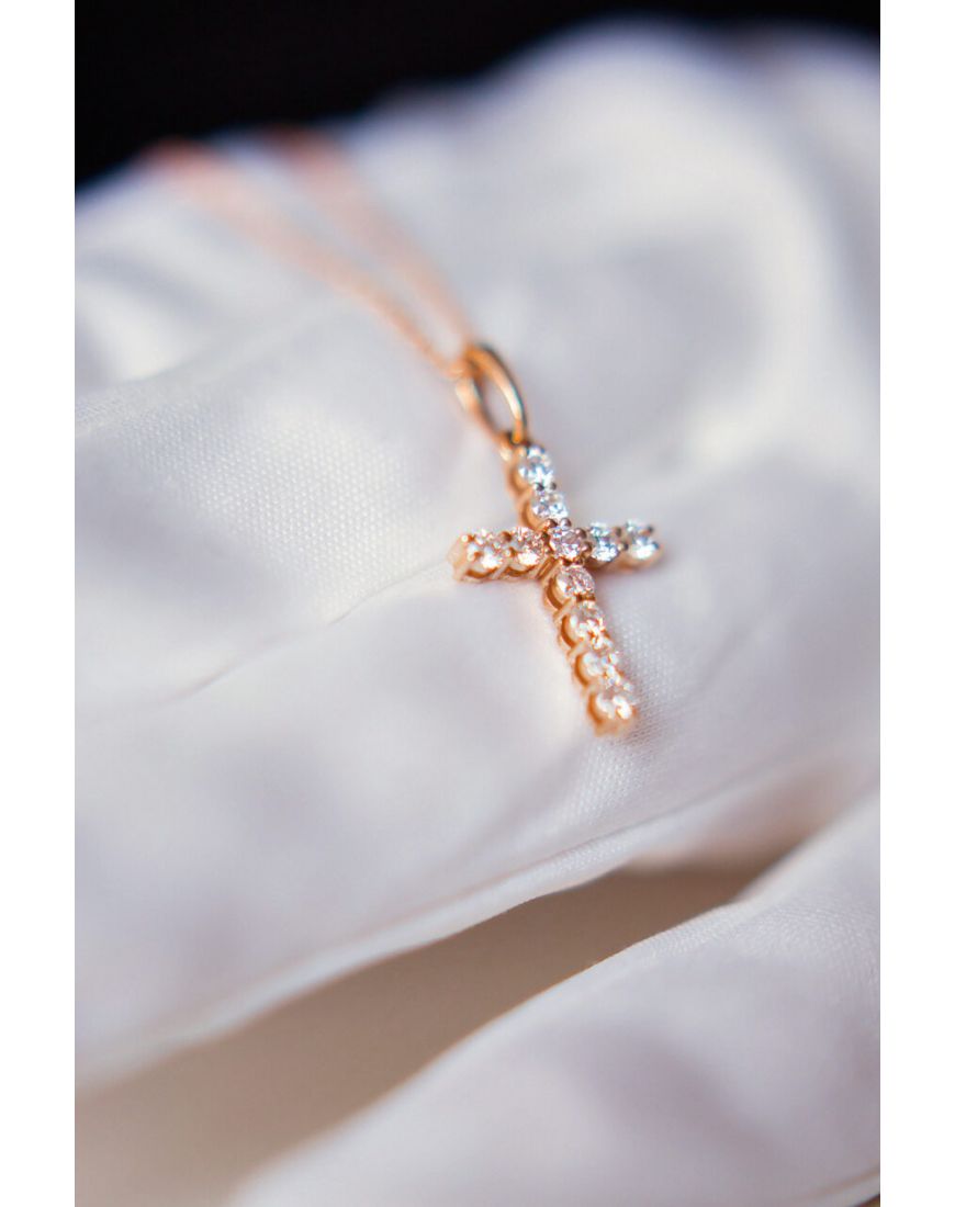 крест с бриллиантами