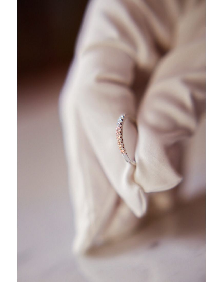 Кольцо дорожка с бриллиантами из золота