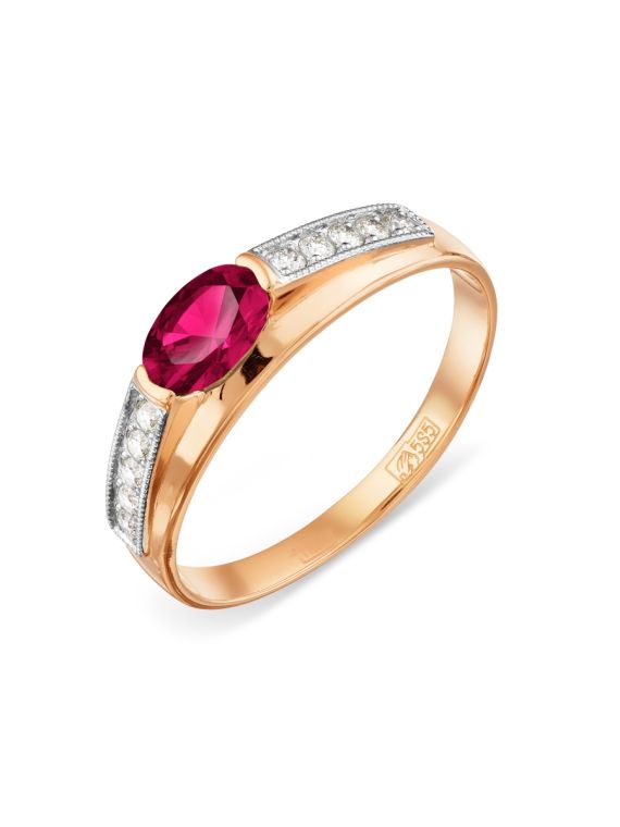 Rose Gold Ruby Ring