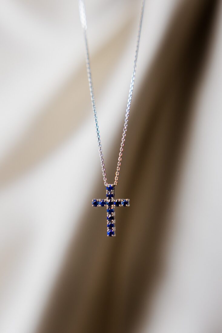 Blue Sapphire Cross