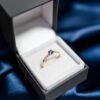 14K Gold Diamond Ring with Sapphire