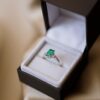 Zambian Emerald Diamond Gold Ring