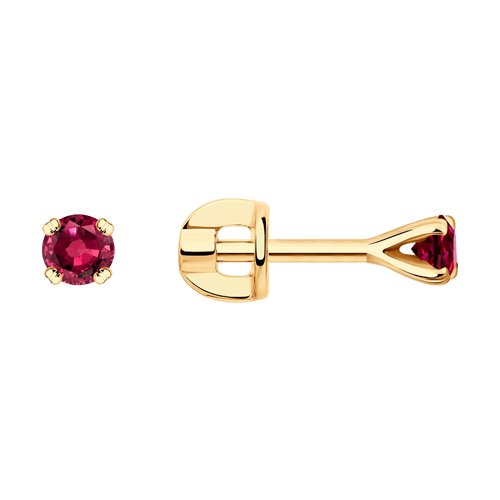 Ruby 14K Rose Gold Earrings