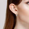 Topaz 14K Rose Gold Earrings