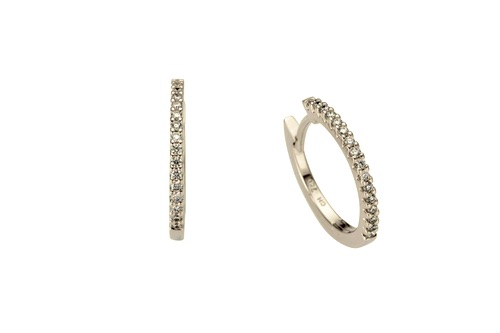Diamond 14K Rose Gold Earrings