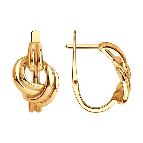 Gold Plated Sterling  Silver Earrings