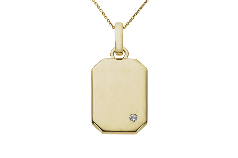 Diamond 14K Gold Pendant