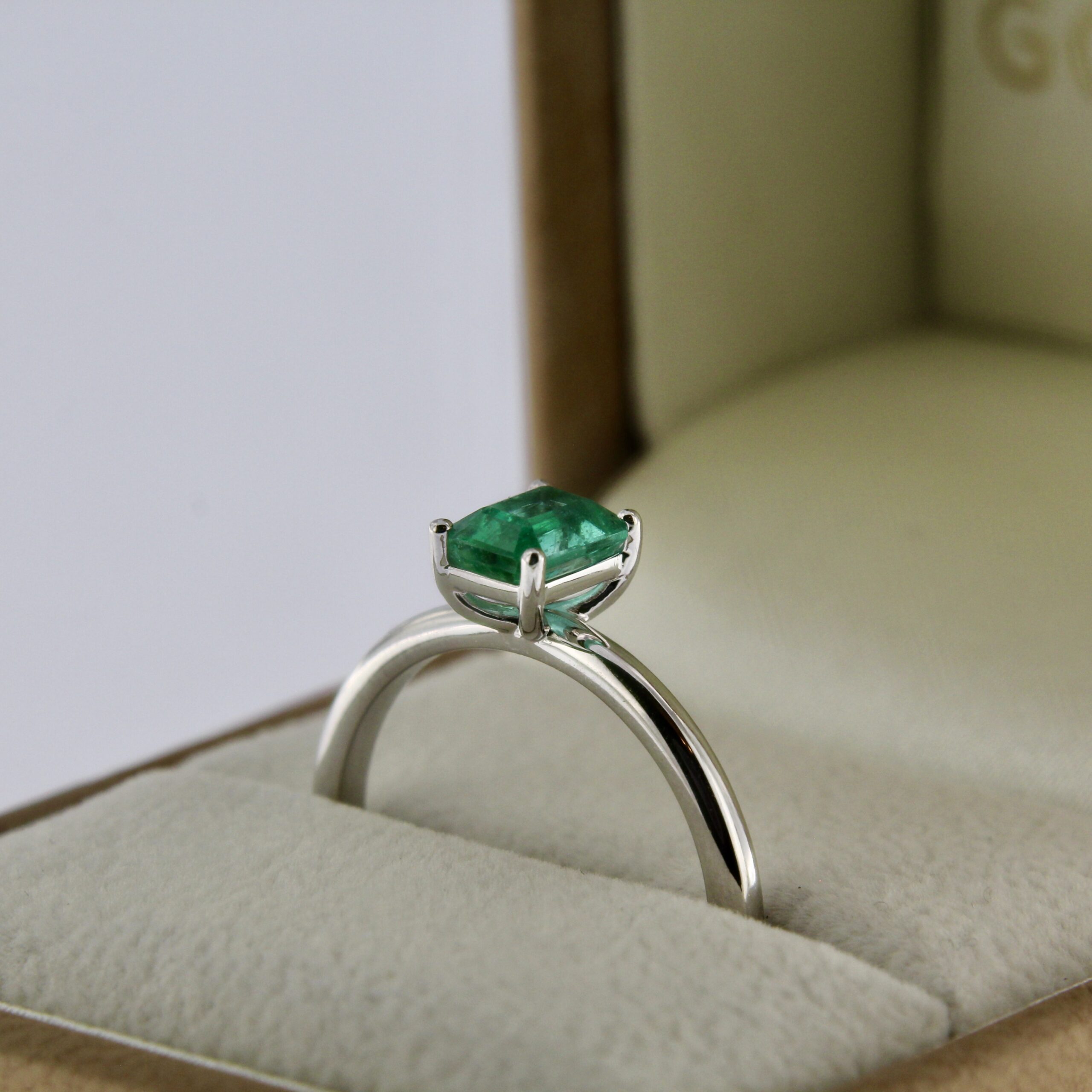 Zambian Emerald Gold Ring
