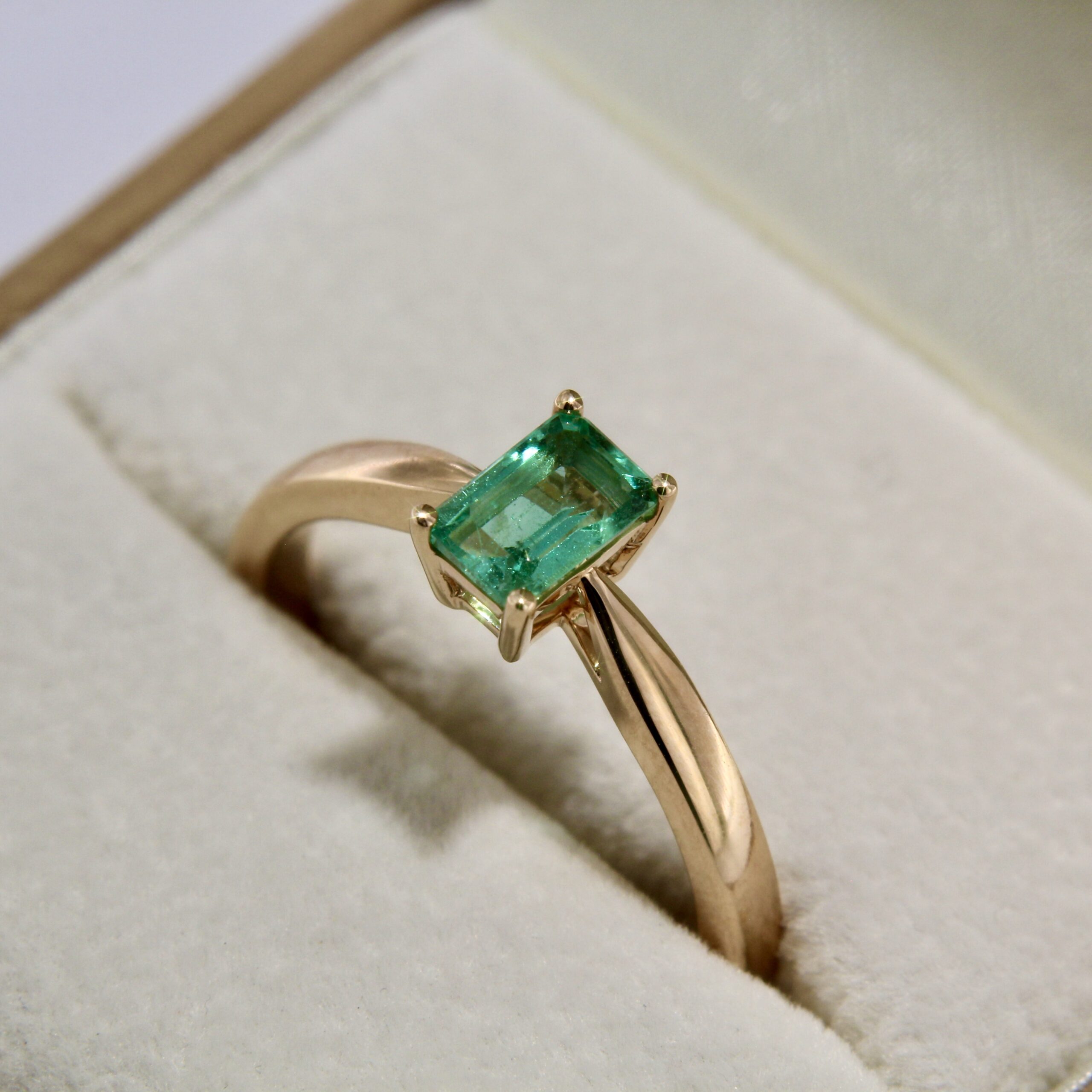 Zambian Emerald Gold Ring