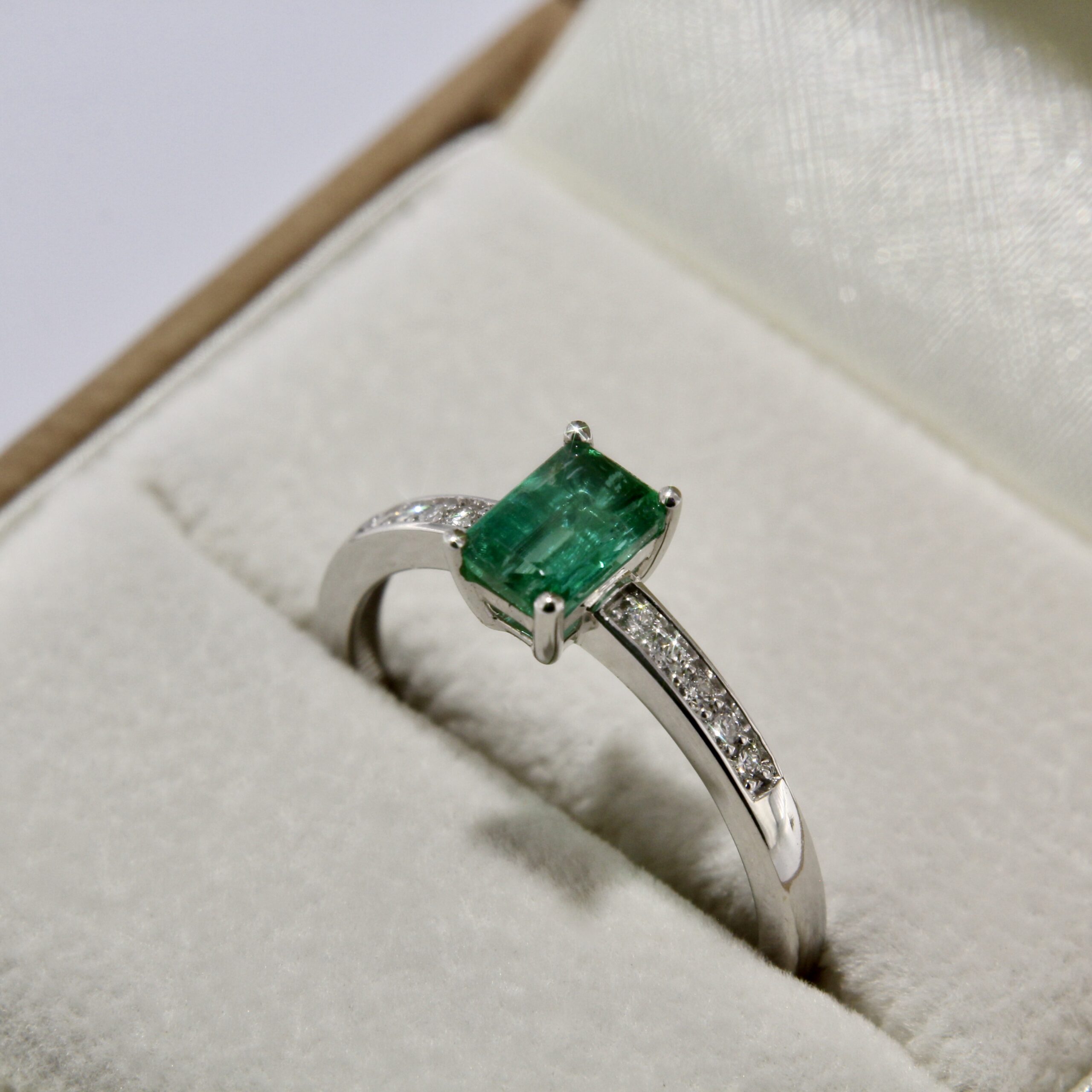 Emerald Diamond Gold Ring