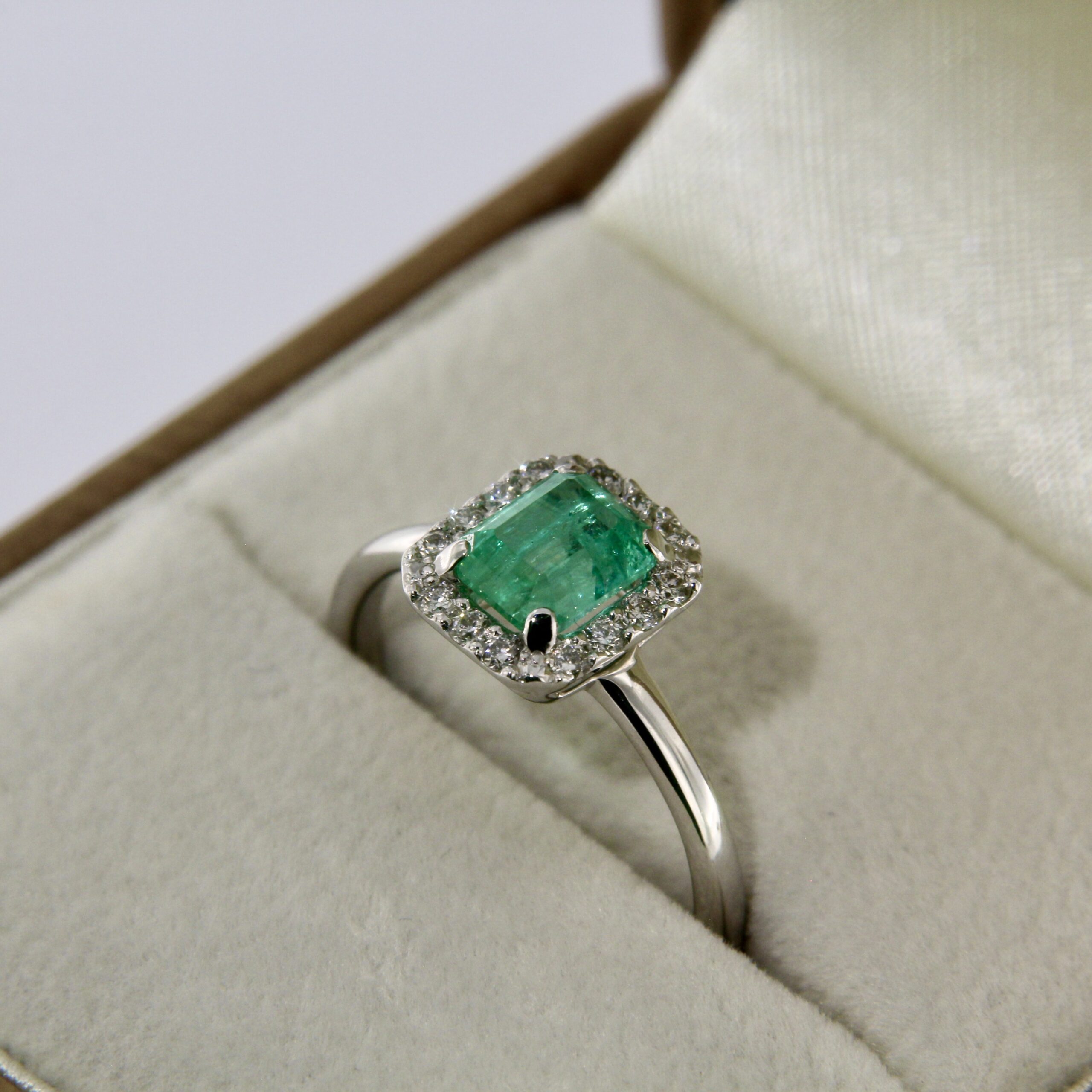 Emerald Diamond Gold Ring